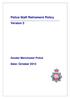 Police Staff Retirement Policy Version 2. Greater Manchester Police