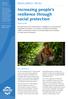 Increasing people s resilience through social protection
