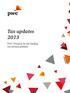 Tax updates PwC- Proud to be the leading tax advisor globally