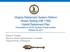 Virginia Retirement System Reform Stress Testing (HB 1768) Hybrid Retirement Plan Presentation to NCSL Southern Fiscal Leaders October 20, 2017