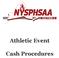 Athletic Event. Cash Procedures