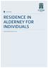 RESIDENCE IN ALDERNEY FOR INDIVIDUALS