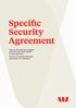 Specific Security Agreement