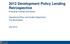2012 Development Policy Lending Retrospective