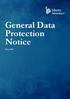 General Data Protection Notice