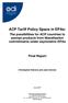ACP Tariff Policy Space in EPAs:
