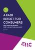 A FAIR BREXIT FOR CONSUMERS THE TARIFF ROADMAP FOR THE NEXT GOVERNMENT