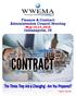Finance & Contract Administration Council Meeting May 15-17, Indianapolis, IN. Program Agenda