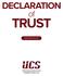 DECLARATION TRUST MASTER TRUST. United Community Services Disability Pooled Trust