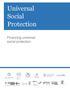 Universal Social Protection. Financing universal social protection