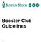 Booster Club Guidelines