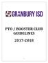 PTO / BOOSTER CLUB GUIDELINES
