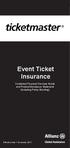 Event Ticket Insurance