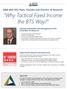 Why Tactical Fixed Income the BTS Way?