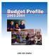 TABLE OF CONTENTS. Budget General Information. Supplemental Information for Tables in Summary of Expenditures. KSDE Website Information Available