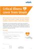 Critical Illness cover from Unum