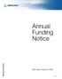 Annual Funding Notice