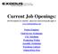 Current Job Openings: