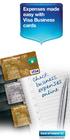 Expenses made easy with Visa Business cards