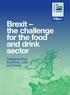 Brexit the challenge for the food and drink sector. Safeguarding business, jobs and trade