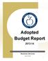 Adopted Budget Report