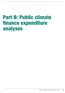 Part B: Public climate finance expenditure analyses