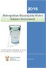 Metropolitan Municipality Water Balance Assessment