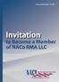 Revised November 18, Invitation. to Become a Member of NACo RMA LLC