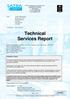 Technical Services Report