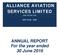 ALLIANCE AVIATION SERVICES LIMITED. ANNUAL REPORT For the year ended 30 June 2016