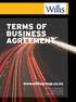 TERMS OF BUSINESS AGREEMENT