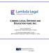 LAMBDA LEGAL DEFENSE AND EDUCATION FUND, INC.