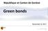 République et Canton de Genève. Green bonds. November 8, Département des finances Direction générale des finances de l'etat Page 1