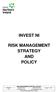 INVEST NI RISK MANAGEMENT STRATEGY AND POLICY