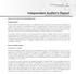 Independent Auditor s Report