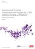 Investment Pooling Governance Principles for LGPS Administering Authorities