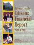 Citizens Financial Report