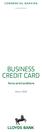 BUSINESS CREDIT CARD