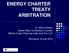 ENERGY CHARTER TREATY ARBITRATION