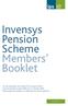 Invensys Pension Scheme Members Booklet