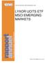 LYXOR INTERNATIONAL ASSET MANAGEMENT (LIAM) LYXOR UCITS ETF MSCI EMERGING MARKETS
