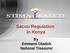 Sacco Regulation in Kenya. By Emmans Otadoh National Treasurer
