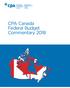 CPA Canada Federal Budget Commentary 2018