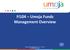 FI104 Umoja Funds Management Overview. Umoja Funds Management Overview Version 23 1