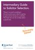 Intermediary Guide to Solicitor Selection.