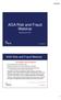 AGA Risk and Fraud Webinar