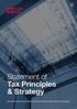 Statement of Tax Principles & Strategy