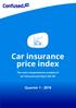 Car insurance price index. The most comprehensive analysis of car insurance pricing in the UK
