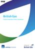 British Gas. Home Insurance Policy Summary. Working with