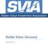 Stable Value Investment Association. Stable Value Glossary